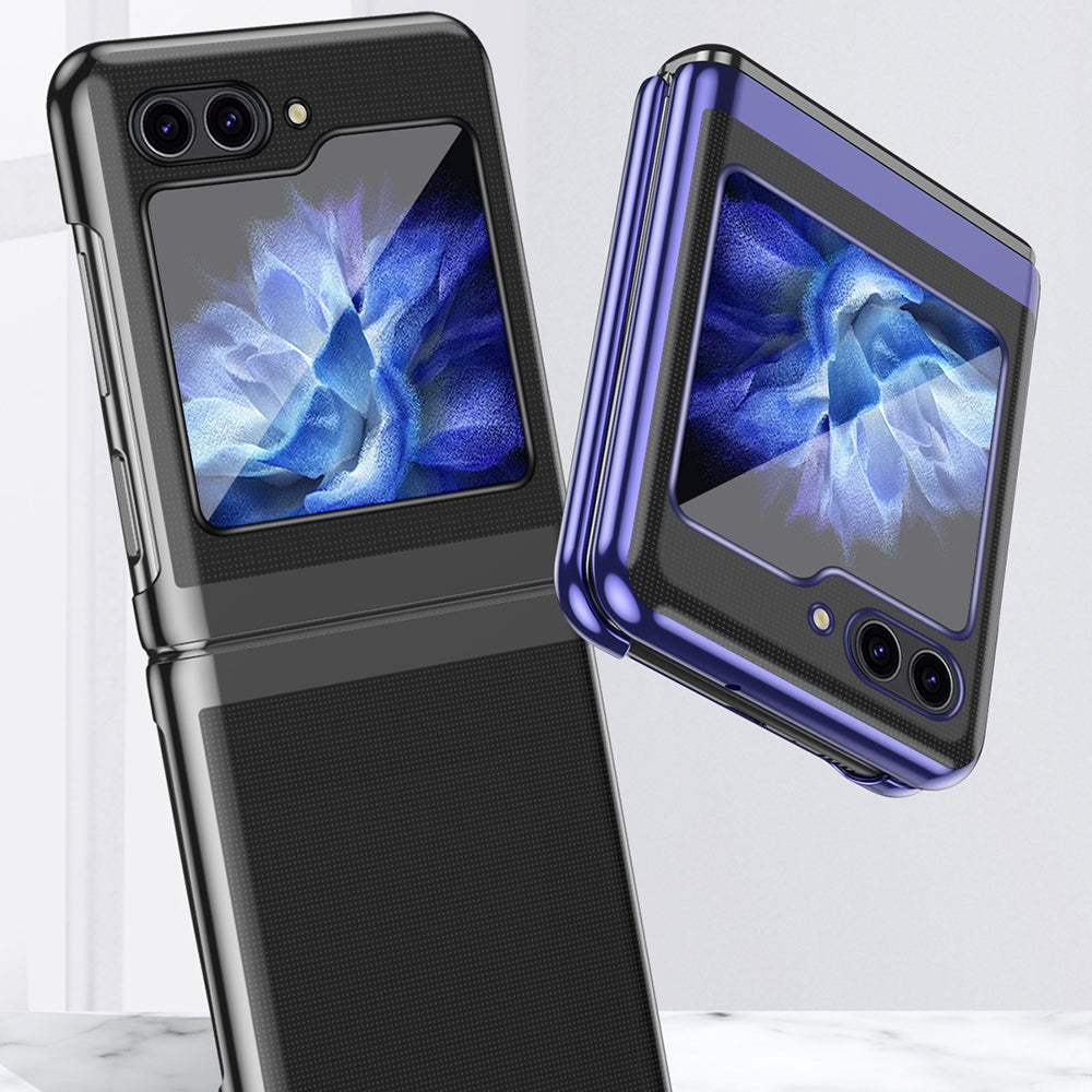 Clear Back Cover for Samsung Galaxy Z Flip5 5G Hard PC Electroplating Frame Phone Case Clear Back Cover for Samsung Galaxy Z Flip5 5G Hard PC Electroplating Frame Phone Case
